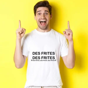 T-shirt Homme Des frites, des frites, des frites Les Tuches