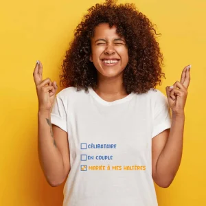 T-shirt Mariée à mes haltères