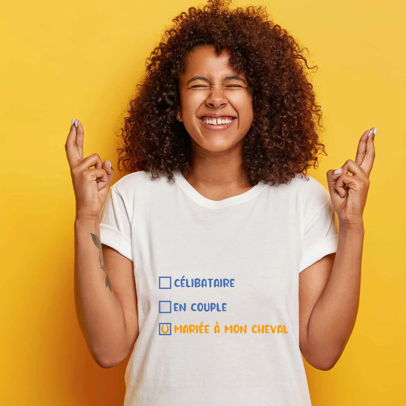 T-shirt Mariée à mon cheval