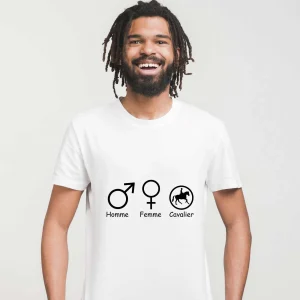 T-shirt Symbole genre Cavalier