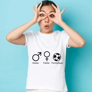 T-shirt Symbole genre footballeuse