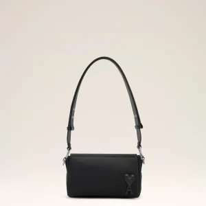 Sac Noir Lunch Box Marcel En Nylon Ouatiné Noir AMI PARIS