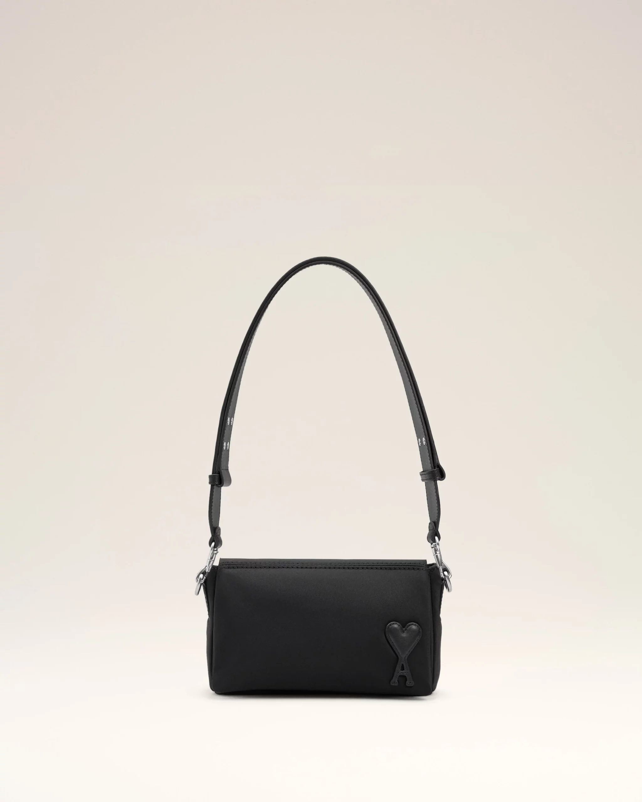 Sac Noir Lunch Box Marcel En Nylon Ouatiné Noir AMI PARIS