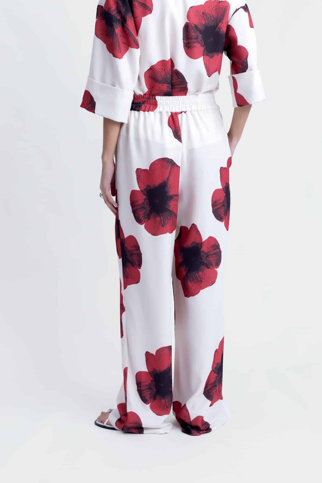 Pantalon femme – imprimé fleurs – Image 2