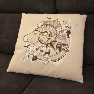 Coussin et housse – commerce équitable – Cévennes