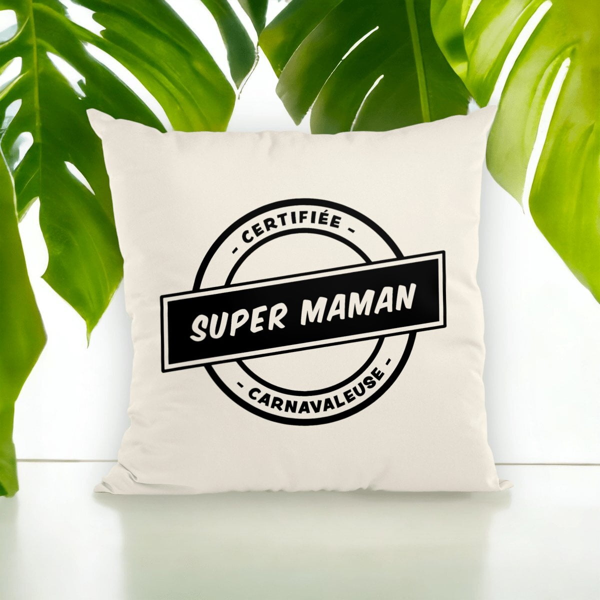 Coussin et Housse – Certifiée super maman carnavaleuse – Image 4