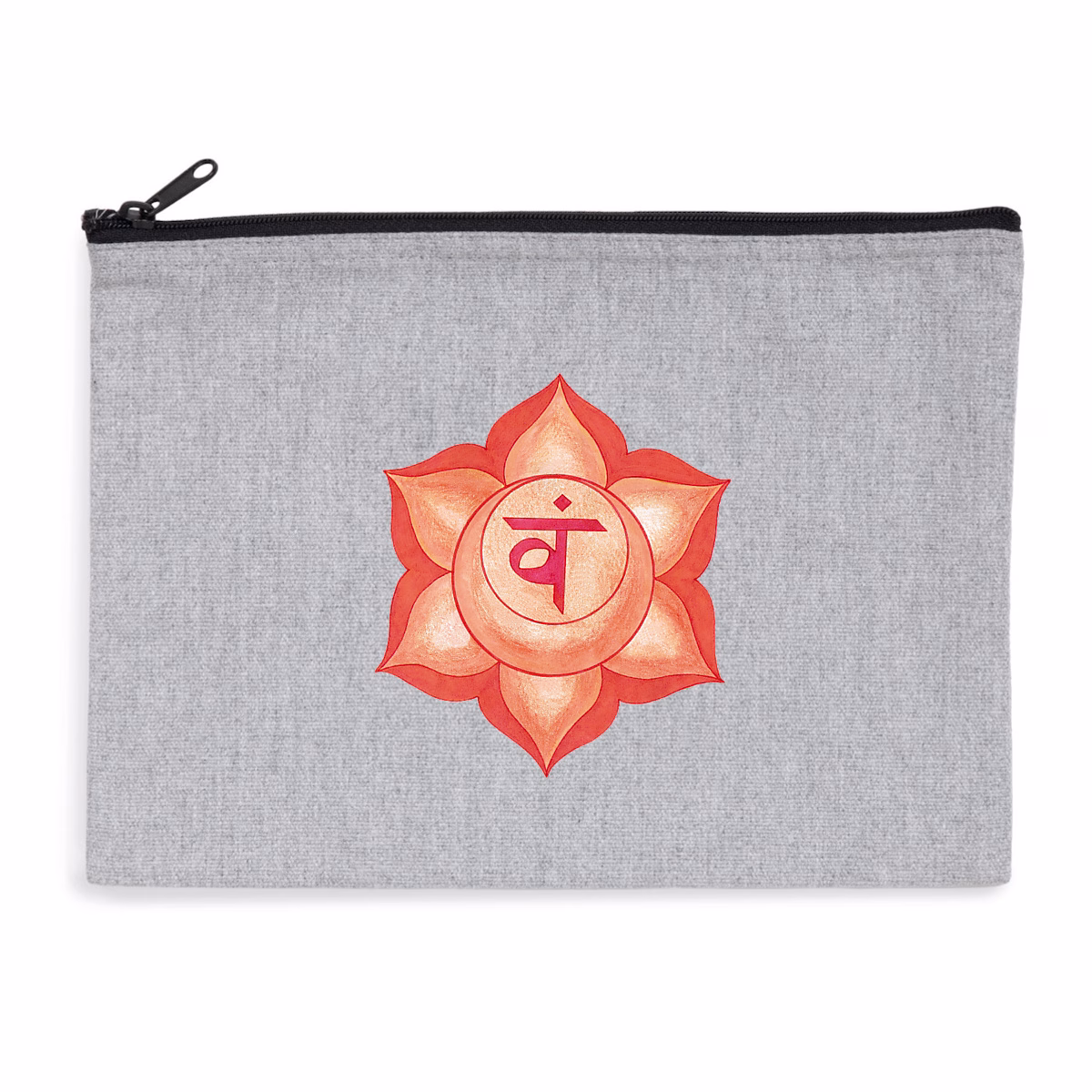 Pochette chakra sacré zippée recyclé écoresponsable