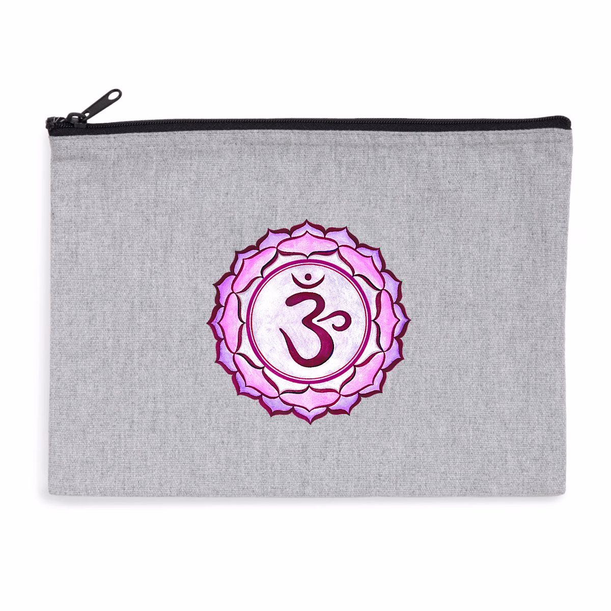 Pochette chakra coronal zippée recyclée vegan écoresponsable