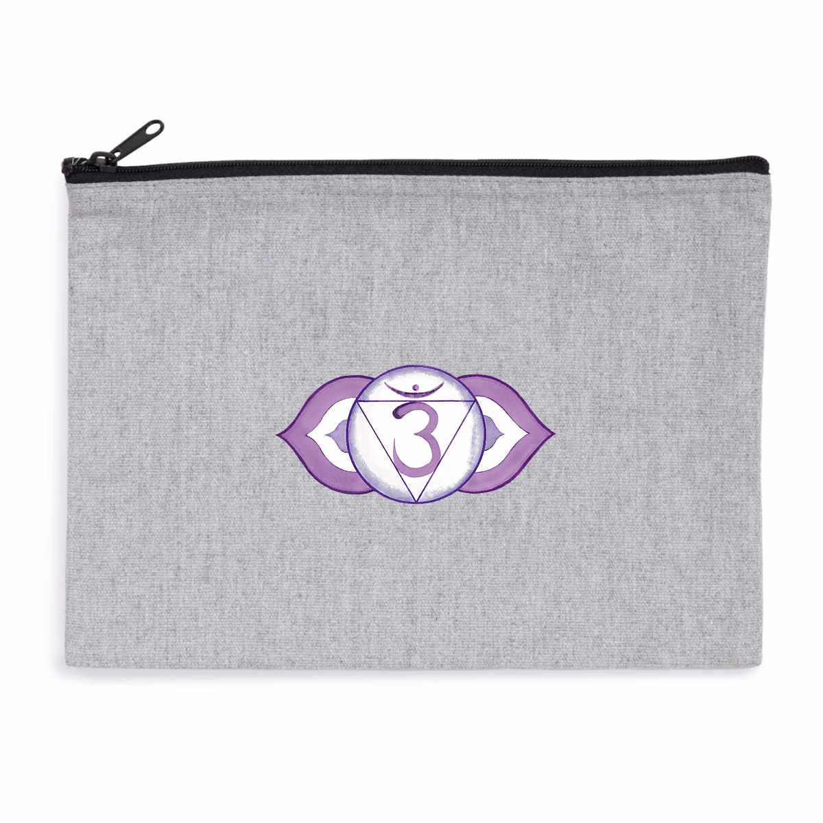 Pochette chakra du troisième œil zippée recyclé éthique