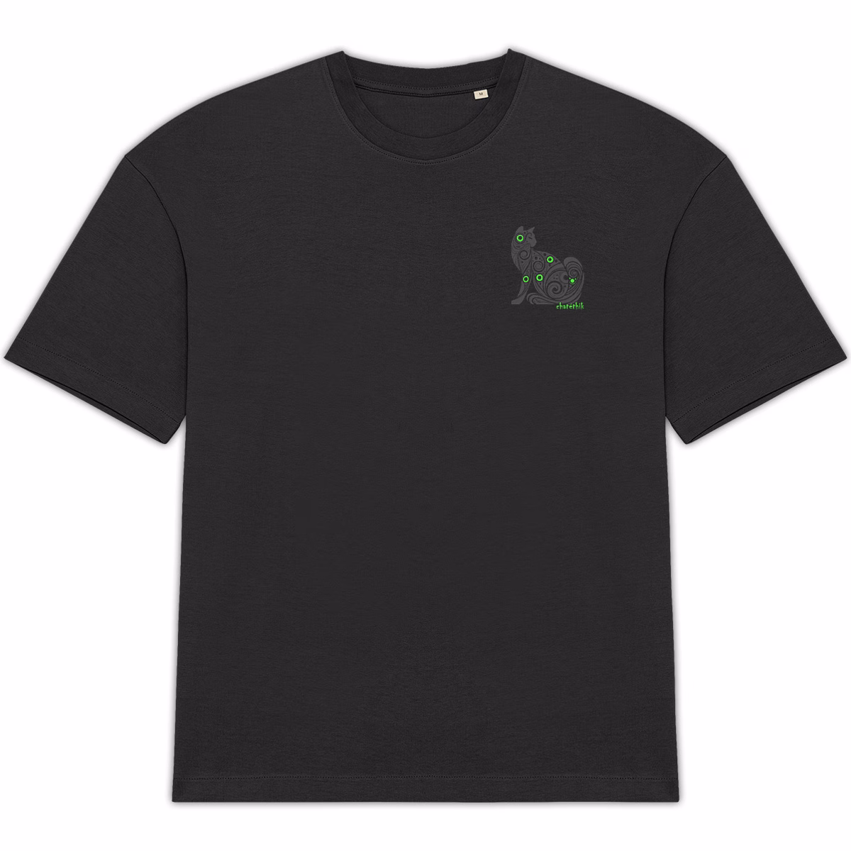 T-shirt chat unisexe oversized en coton bio écoresponsable – Image 5