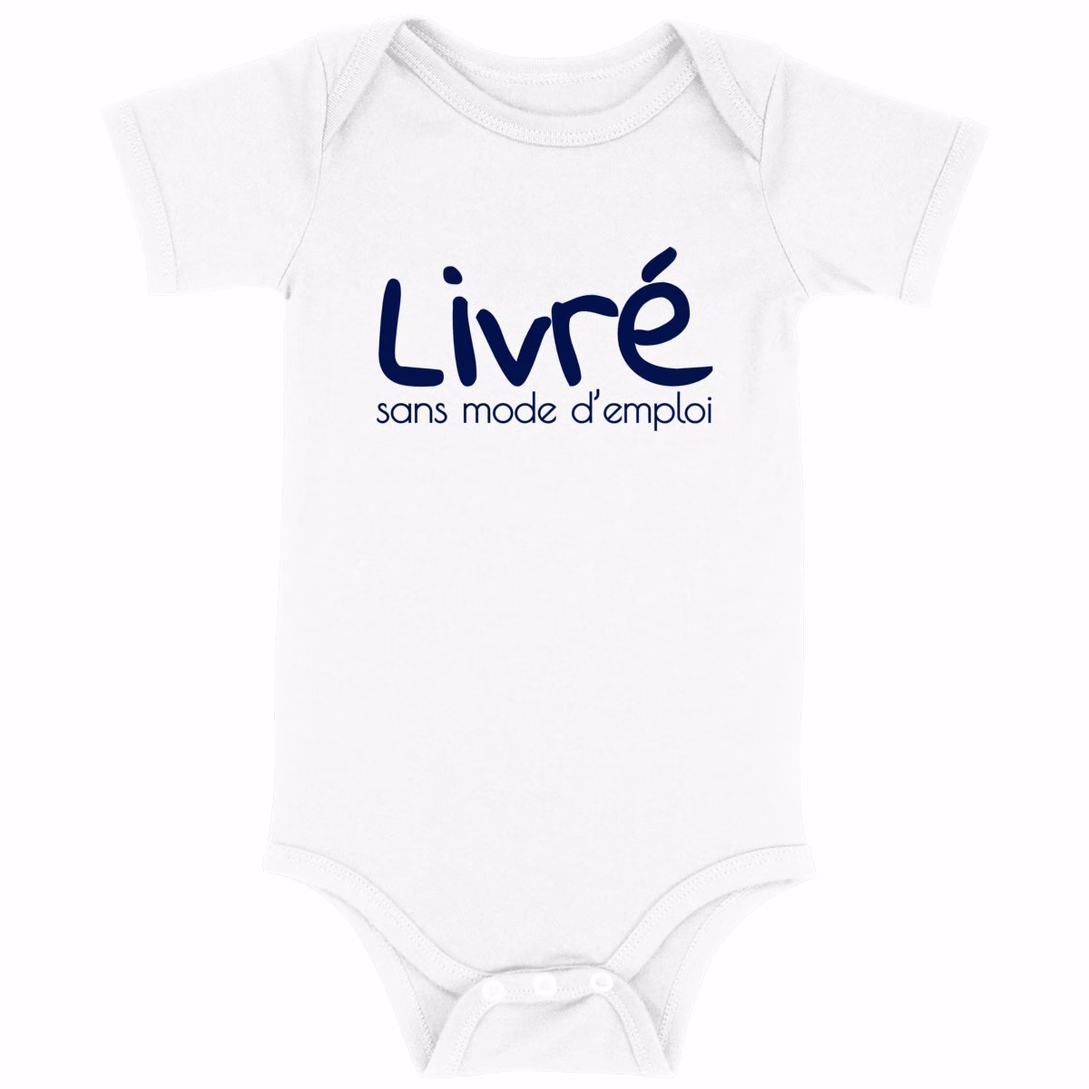 Body bébé Livré sans mode d’emploi en coton bio GOTS – Image 2