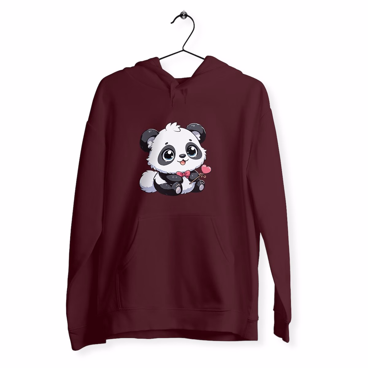 Sweat panda à capuche végan unisexe bio – Image 6