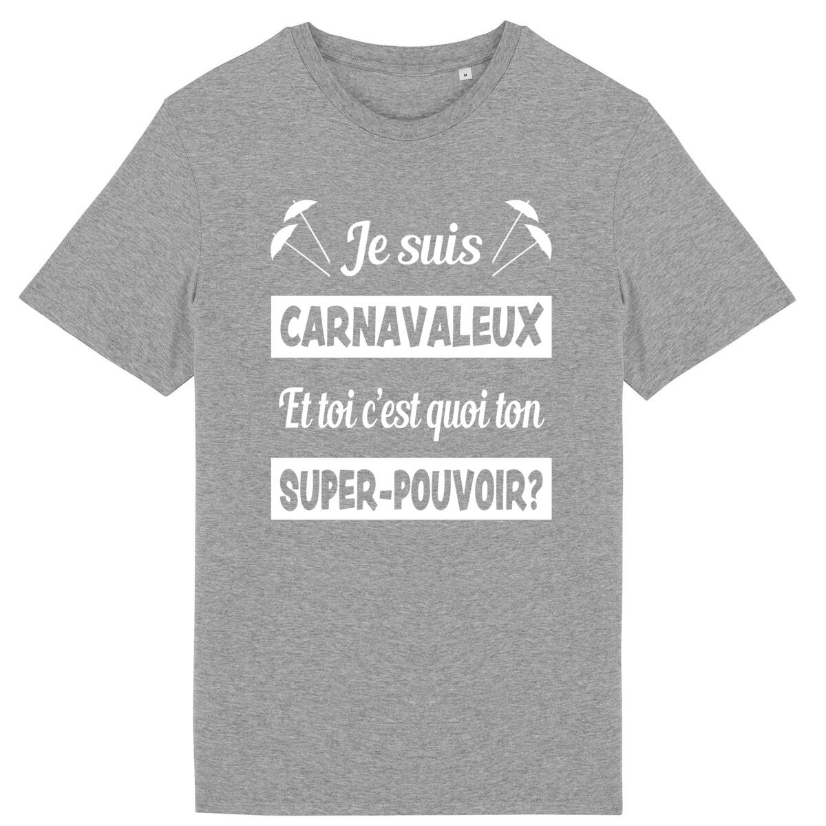 T-shirt Léger Unisexe – 100% coton Bio 150g/m² – Je suis carnavaleux et toi c’est quoi ton super-pouvoir – Image 5