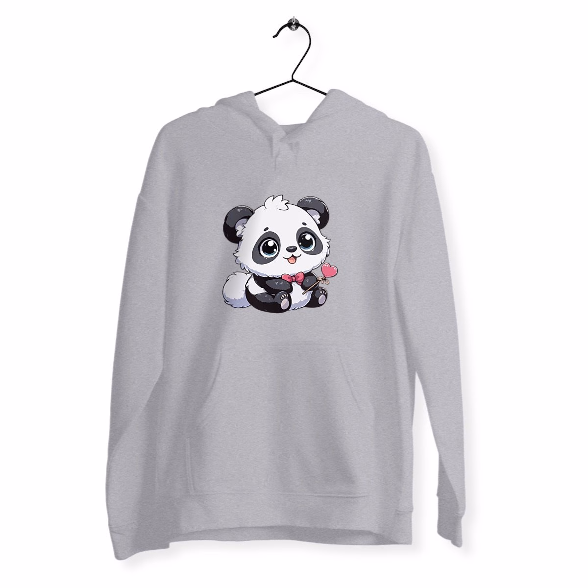 Sweat panda à capuche végan unisexe bio – Image 4