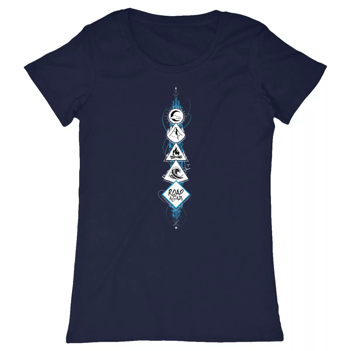 Tshirt léger femme – conversion bio – 4 éléments – eau et feu – Image 2