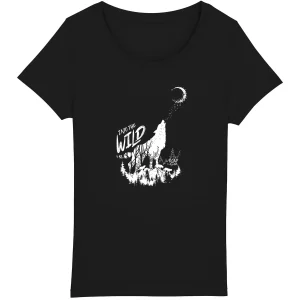 T-shirt Femme premium plus – coton bio – Loup
