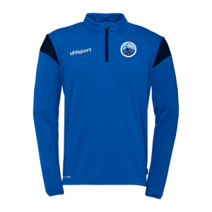 SWEAT SQUAD 27 ZIP UHLSPORT ROYALE*NOIR ENFANT