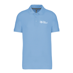 K241 – Polo manches courtes homme- Sky Blue – BON ACCUEIL
