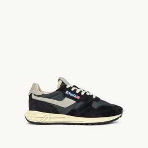 Baskets Reelwind Low En Nylon Blanc Et Daim Noir AUTRY