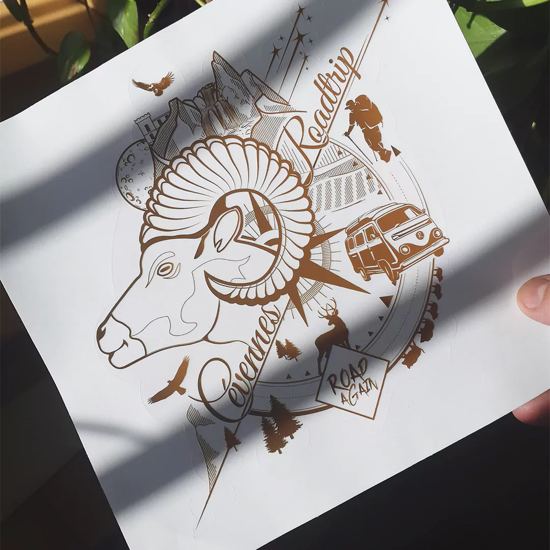 Sticker Cévennes Road Trip pour véhicule – Image 4