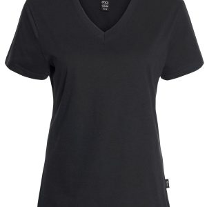 Le t-shirt uni col en V – Femme