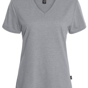 Le t-shirt uni col en V – Femme