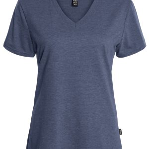 Le t-shirt uni col en V – Femme