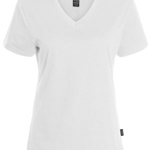 Le t-shirt uni col en V – Femme