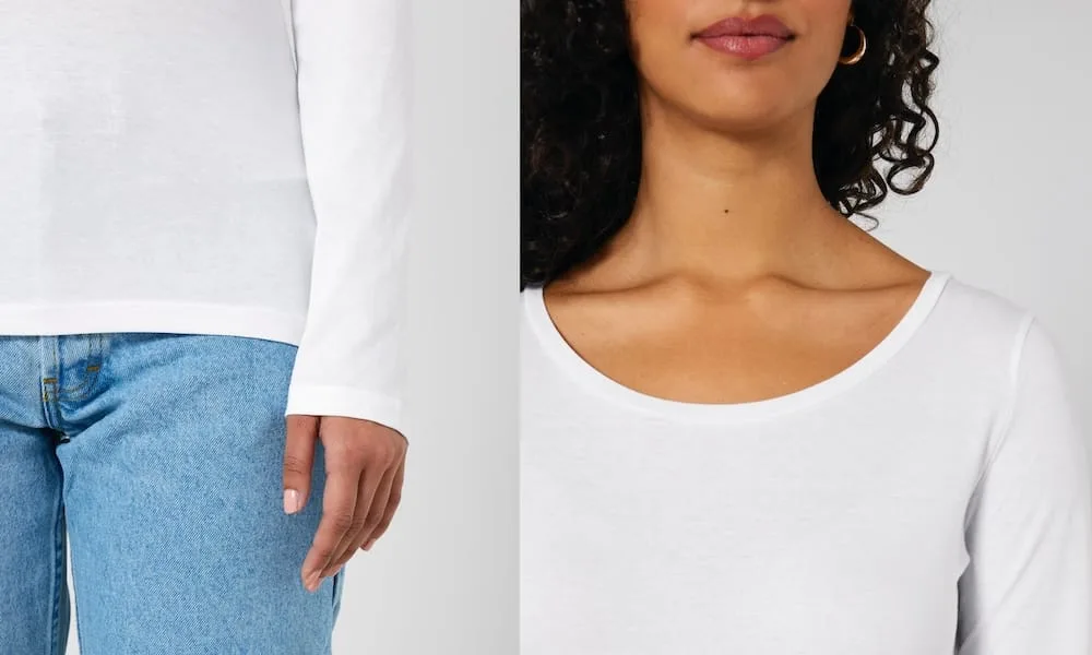 T-shirt végan femme manches longues coton bio – Image 4