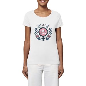 T-shirt Girl Power Femme en coton bio