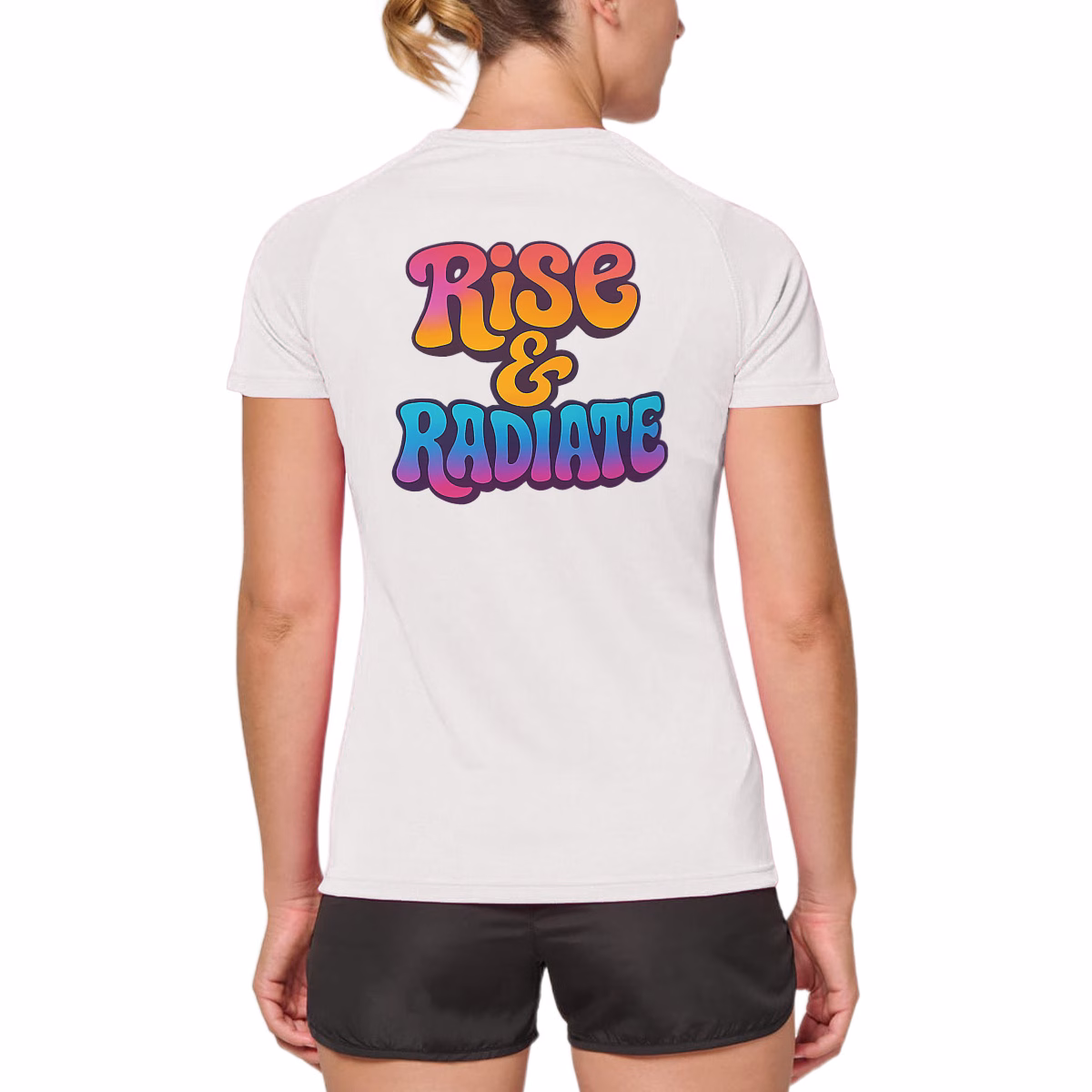 Rise & Radiate t-shirt sport femme recyclé