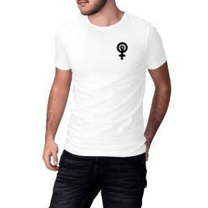 T-shirt unisexe épais coton bio symbole féministe