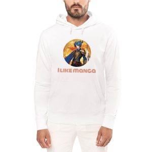 Sweat à capuche écoresponsable I like manga