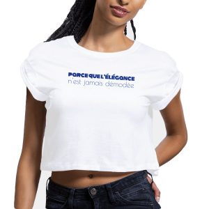 Crop top coton bio femme élégance intemporelle
