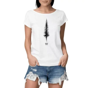 T-shirt Femme Slub Premium Plus –  coton bio – Sapin
