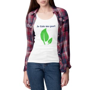 Débardeur militante écologiste femme cintré bio