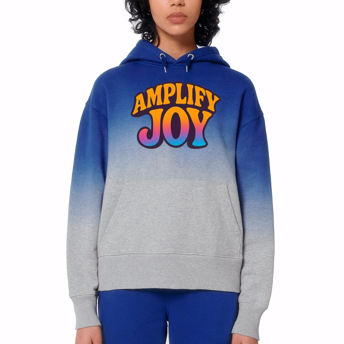 Sweat à capuche Amplify Joy unisexe coton bio