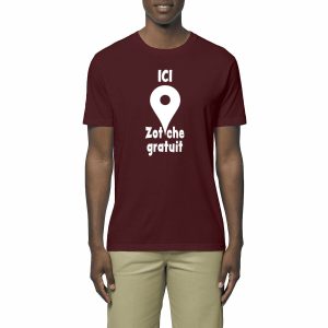 T-shirt Léger Unisexe – 100% coton Bio 150g/m² – Ici zot’che gratuit