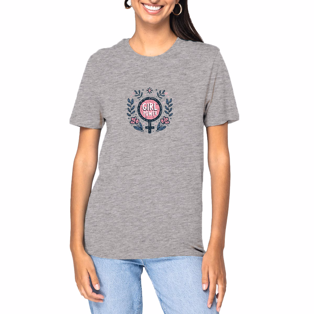 T-shirt Girl Power unisexe épais bio