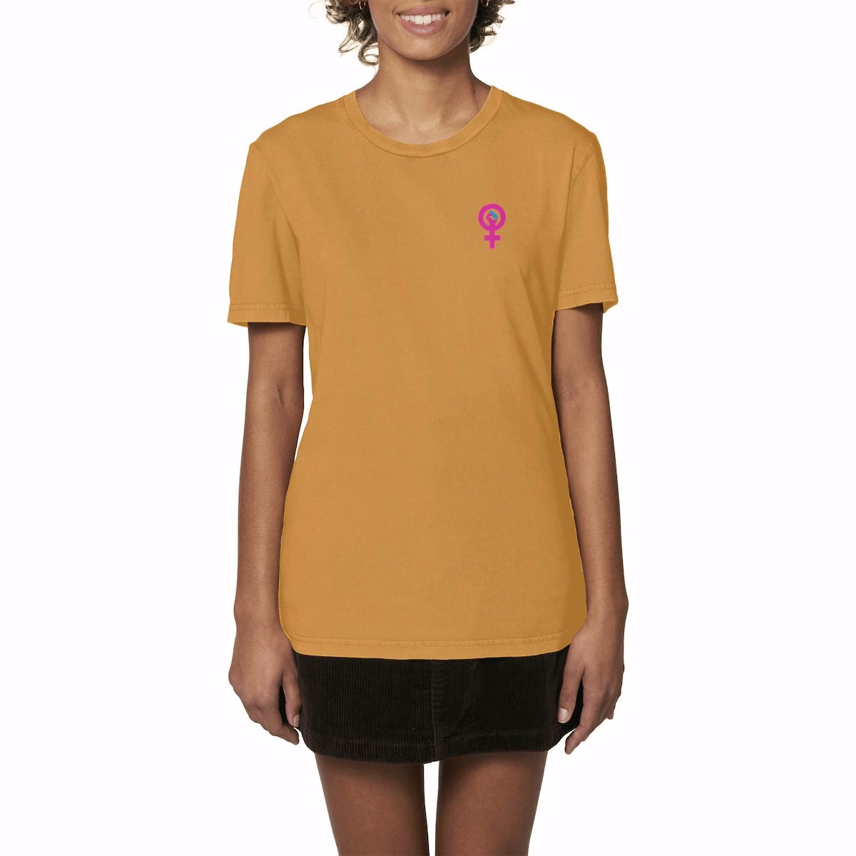 T-shirt féministe unisexe vintage en coton bio éthique