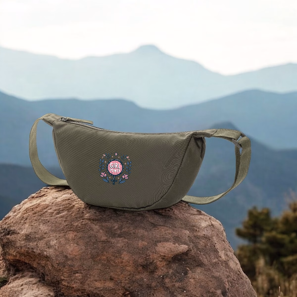 Sac banane Girl Power polyester recyclé