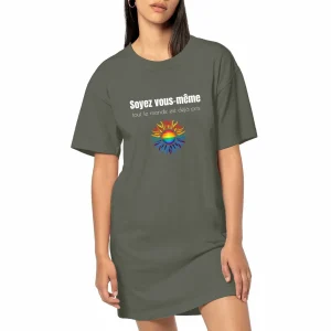 Robe T-shirt LGBT femme végan éthique