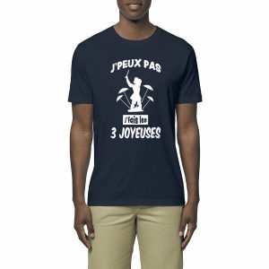 T-shirt Léger Unisexe – 100% coton Bio 150g/m² – J’peux pas j’fais les 3 joyeuses