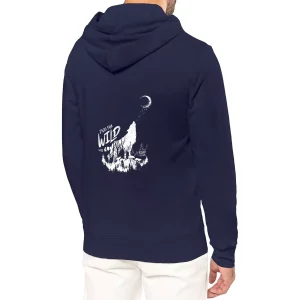 Sweat léger à capuche – coton bio et polyester recyclé – Loup