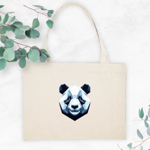 Shopping bag panda sac de courses écoresponsable