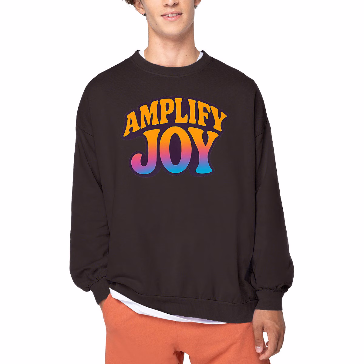 Sweat-shirt positif Amplify Joy unisexe bio