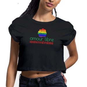 Crop top bio Amour libre identité fière