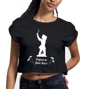 Crop Top Femme – 100% coton Bio 120g/m² – Enfant de Jean Bart