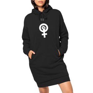 Robe sweat femme éco-responsable poing féministe