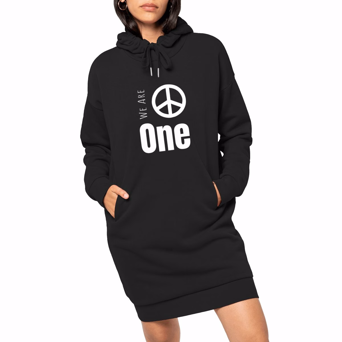 Robe sweat capuche femme écoresponsable We Are One